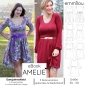 Preview: eBook Ganzjahreskleid "Amelie" Größe 30-50 Schnittmuster & Nähanleitung